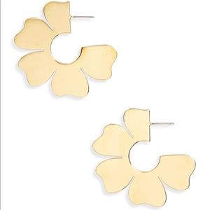 JCrew Flower Hoops
